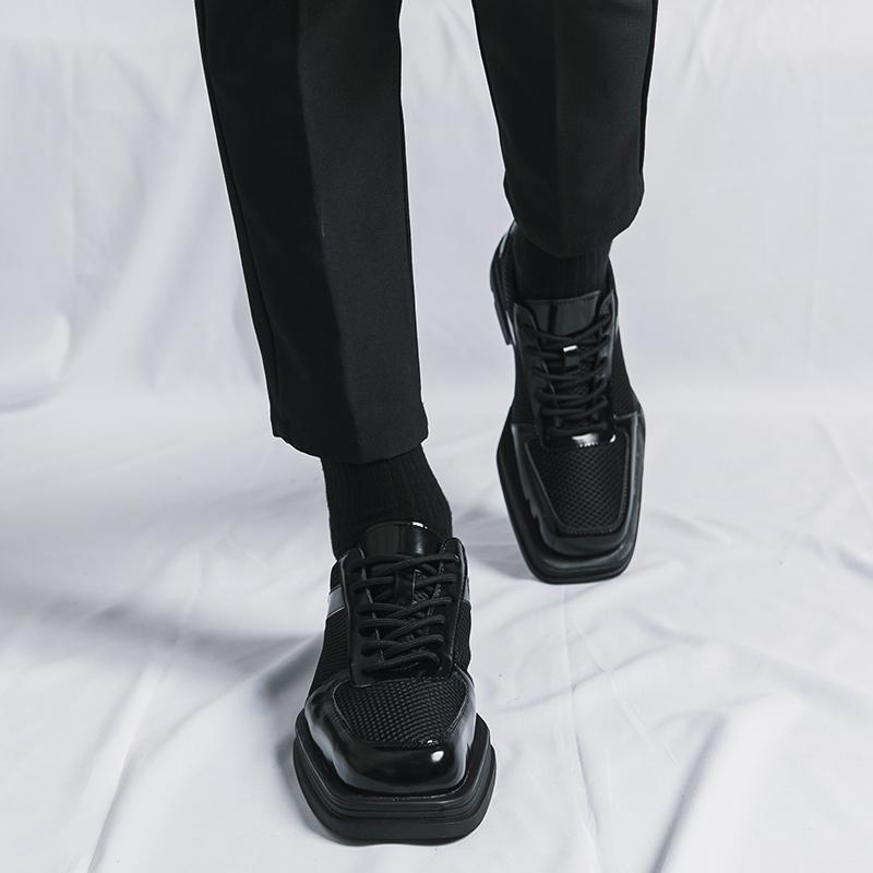 Nové pánské společenské kožené boty Luxusní módní svatební boty pro ženicha Pánské boty Brogue v anglickém stylu