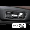 For BMW X3 G01 2018- Carbon Fiber Seat Adjustment Button Decorative Sticker Interior Modification Accessories Luxury Upgrade