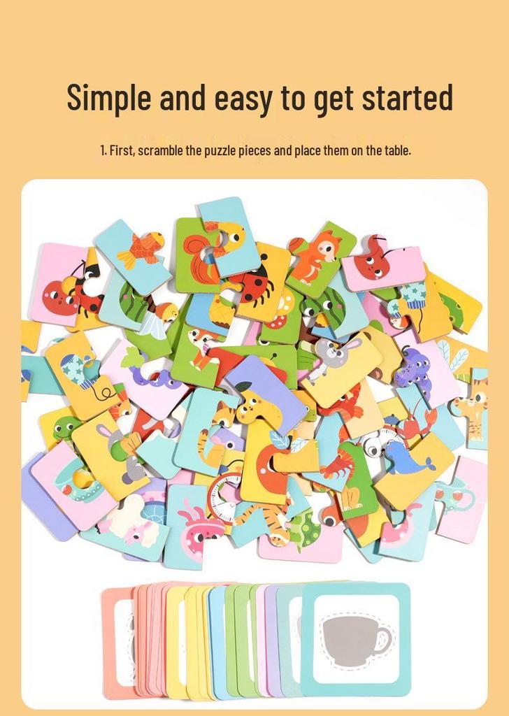 Toddler Animal Shadow Matching Puzzle - Parent-Child Interactive Educational Game