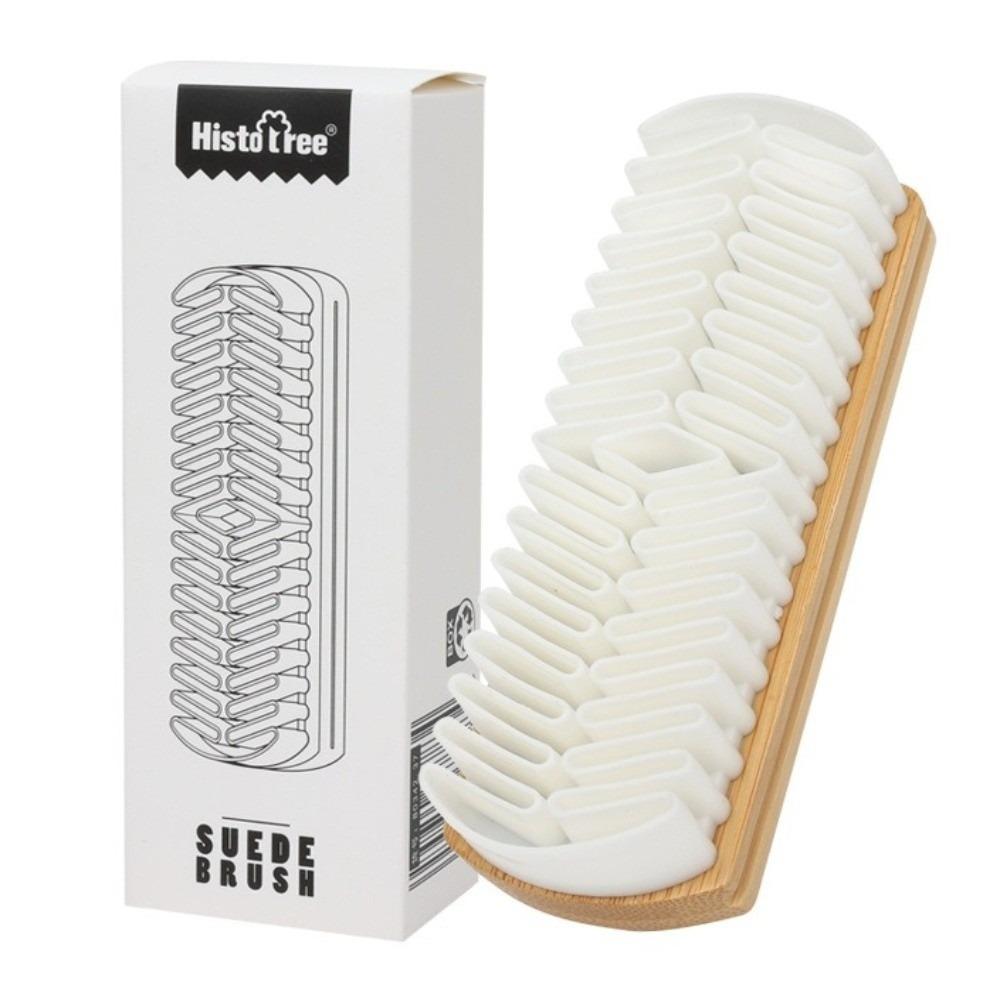 Rubber Suede shoe Brush Nubuck Material Wooden Suede Eraser Soft Stain Removal Care Cleaning Brush for Shoes/Bags/Jacket/Purse