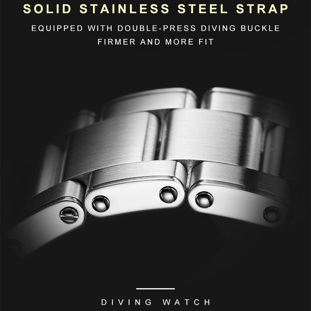 Cadisen 8206 Neue Top-Marke, Luxus-Herrenuhr mit Box, 200 m wasserdicht, automatische Herren-Mechanische Uhren