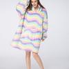 Winter Hooded Robe Sleep Tops Warm Thicken Nightgown Long Sleeve Sleepwear Femme Sleep Dress Coral Fleece Nightwear Home Wear