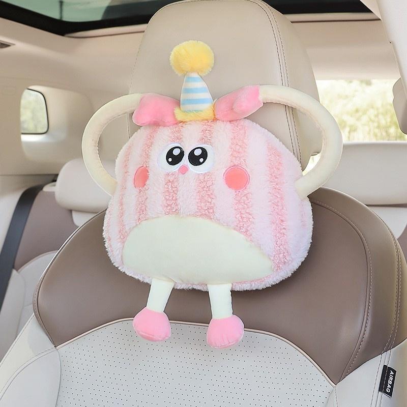 Kopfstützenkissen Für Das Auto, Perfekt Zum Autofahren Und Schlafen, Ideal Für Fahrer Und Geschenke, Unverzichtbar Für Urlaub Und Geschenke Rosa