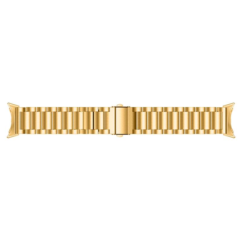 For Google Pixel Watch 3 41mm/Watch 2/Pixel Watch Elegant 316 Stainless Steel 3 Beads Wrist Band Polished Replacement Smartwatch Strap