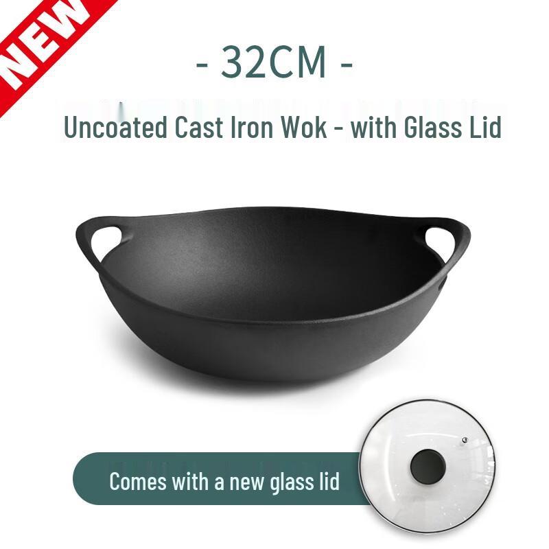 Gui He Qi Traditional Uncoated Cast Iron Wok