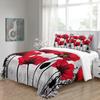 Red Wedding Rose Series Love Flower King Queen Twin Full Bedding Sets Single Double Bed Duvet Cover Set And 2 Pcs Pillow Cover