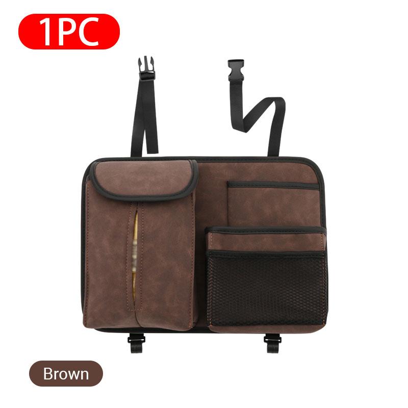 

Замшевая сумка для хранения на спинку автомобильного сиденья, подвесной держатель для салфеток, карман для хранения, сумка-органайзер для автомобиля с сетчатым карманом, аксессуары для интерьера автомобиля