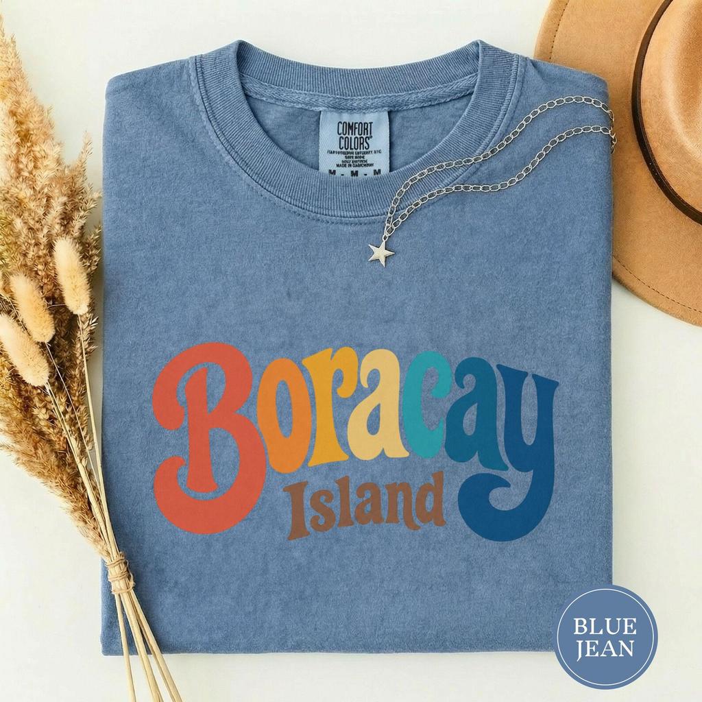 Boracay Island Tee, Boracay Island Poster, Philippines Beach Travel, White Beach Getaway, Boracay Vacation, Island Paradise Souvenir