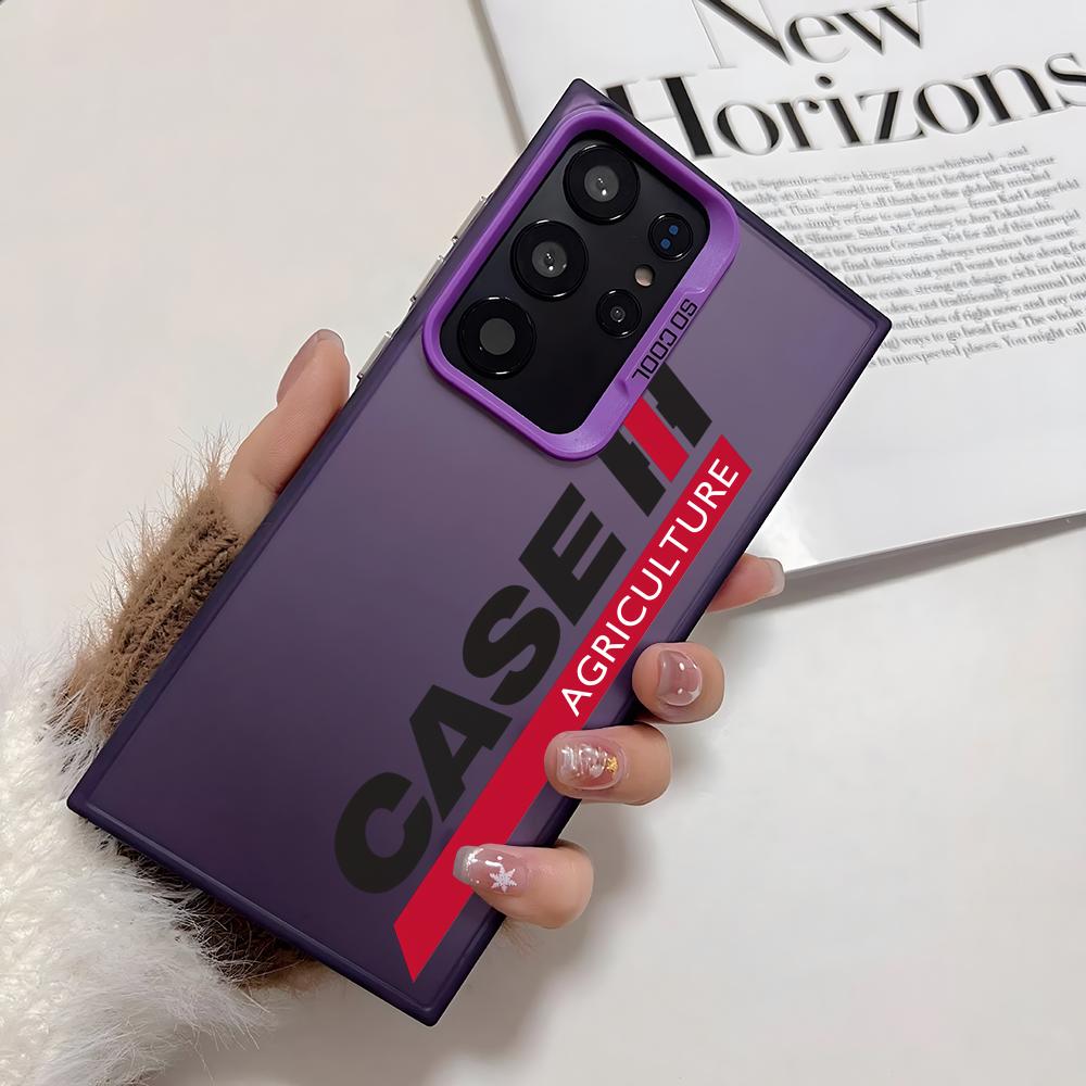 

Case I-International Phone Case For Samsung Galaxy S25 Edge S24 S23 S22 S21 S20 Ultra Funda Silicone Silver Cover Galaxy S23