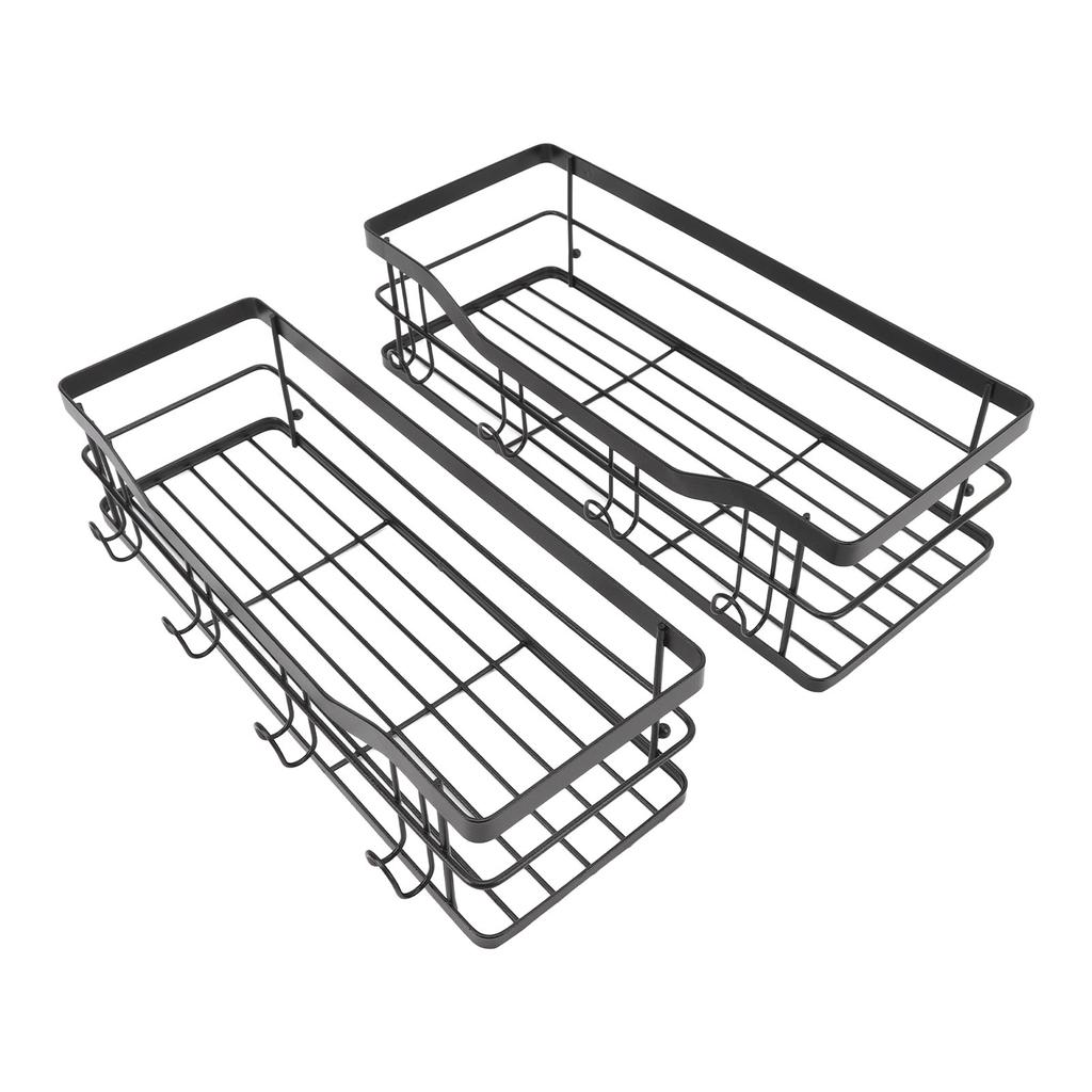 Bathroom Wall Shelf Multipurpose Stylish Simple Large Capacity Strong Load Bearing Adhesive Shower Organizer for