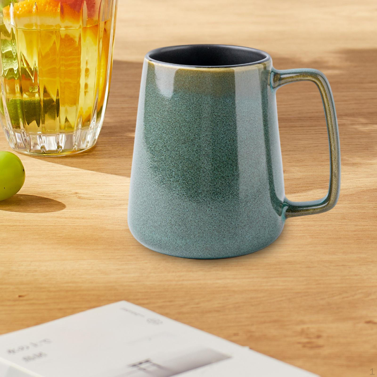 Керамическая кофейная кружка с глазурью для напитков, для офиса и дома, винтажная, скандинавская глазурь