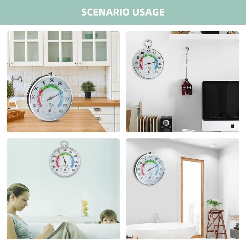 2 In 1 Analog Thermo-hygrometer Decorative Style Temperature Humidity Gauge  Sauna Room