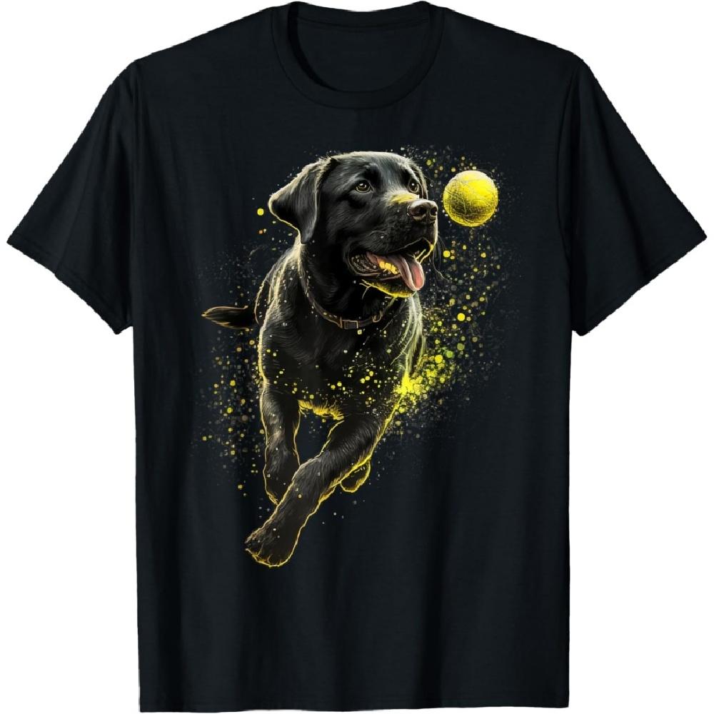 

Black Labrador Retriever chasing a ball Labrador Retriever T-Shirt XXXXXL чорний