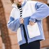 Anta Lifestyle Series Lamb Fleece Stand Collar Sports Jacket Women Jacket Willow-Blue 162148725-1