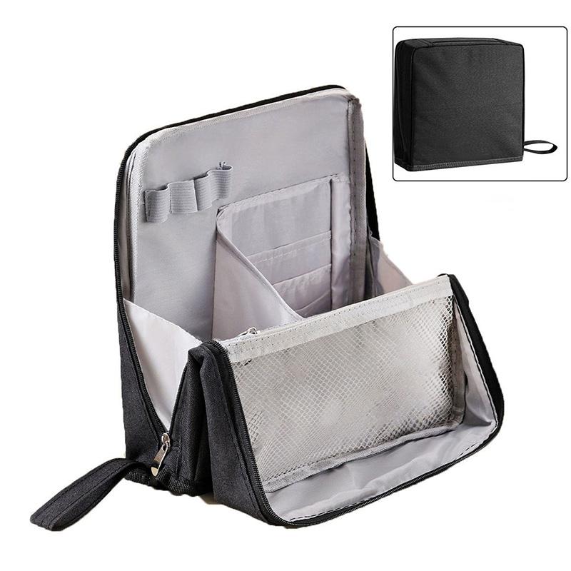 Large-capacity Portable Cosmetic Bag Vertical Desktop Storage Multifunctional Cosmetic Storage Bag Stationery Pen Storage Bag