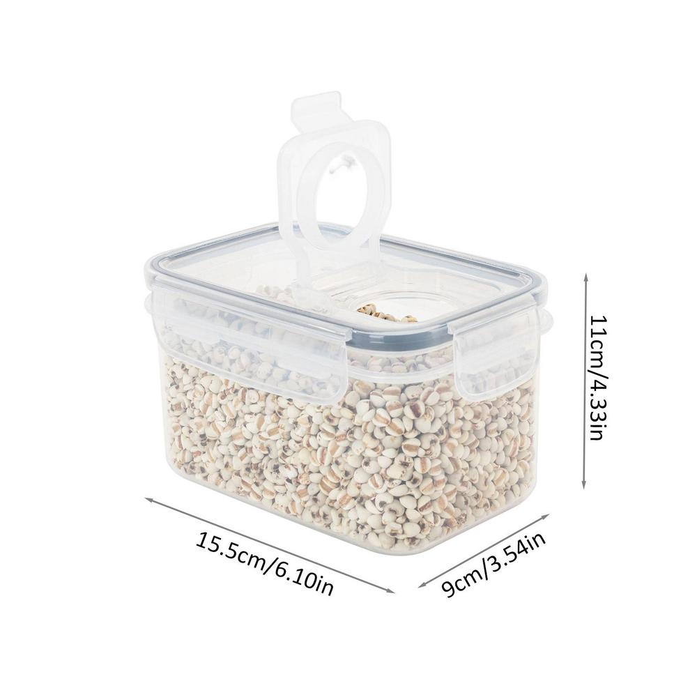 

Airtight Food Storage Containers Plastic Box Jars With Easy Lock Lid For Snack Sugar Bulk Cereals Kitchen Pantry Organizers