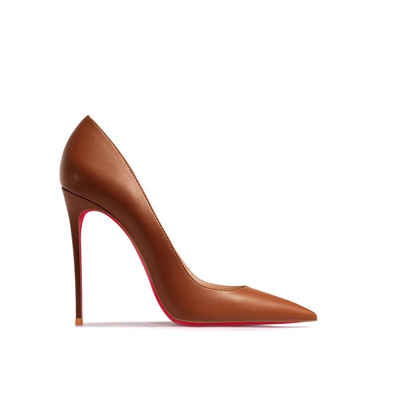 Fashion New pointed shallow mouth high heels with thin heels, matte fashion white commuting single shoes, soft sole size
