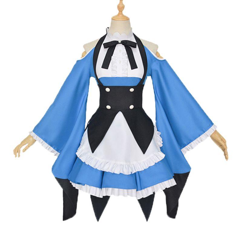 Re Zero Kara Hajimeru Lsekai Seikatsu Rem Ram Emilia Cosplay Costume Dress Maid