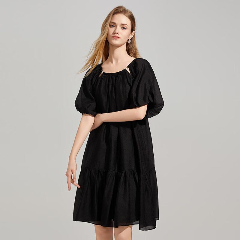 

Women s Loose Fit Short Sleeve Dress EU 38