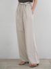 MOMET Franc String Wide Linen Pants Natural Beige