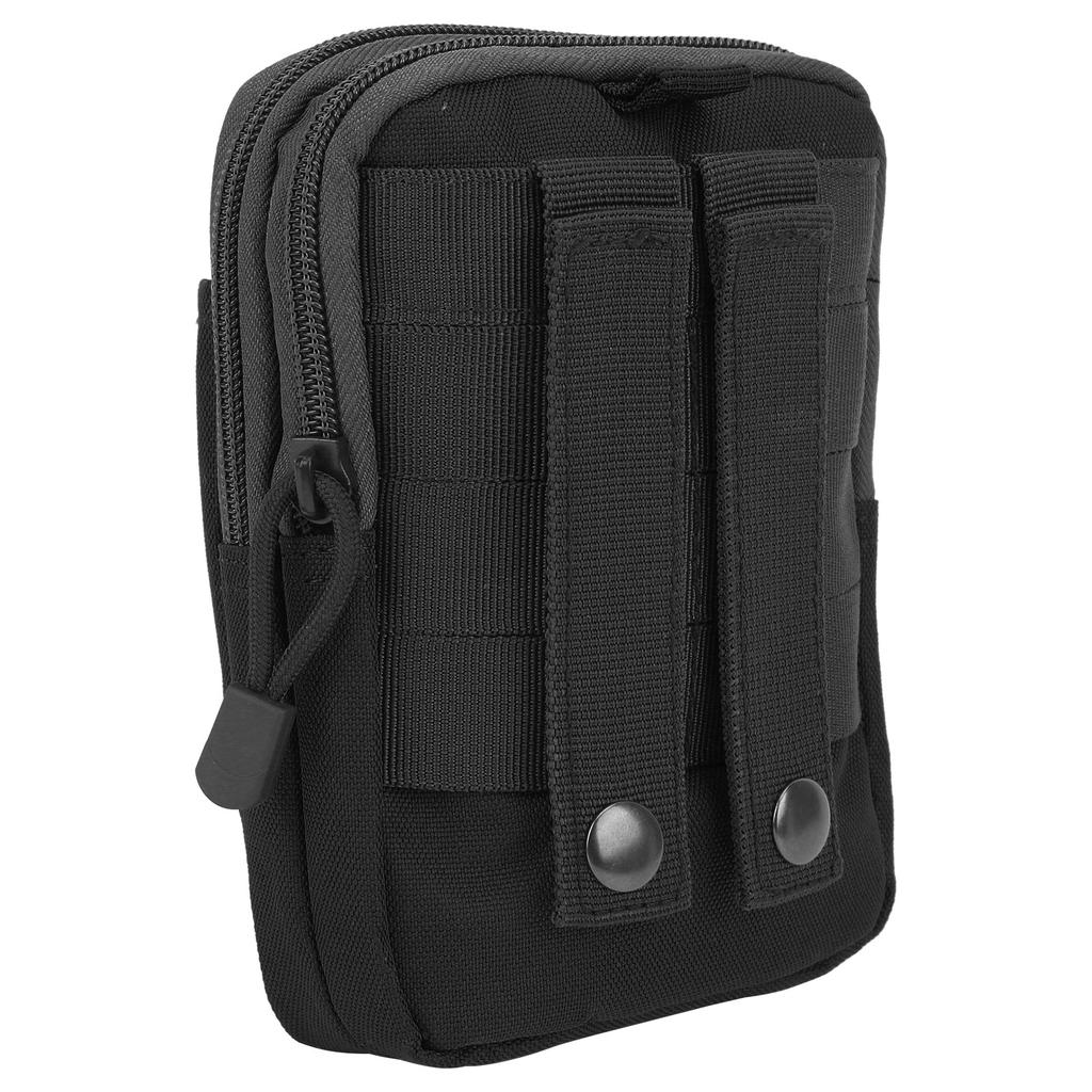 Molle Pouch EDC Belt Waist Bag Outdoor Multipurpose Military Waist Pack with Cell Phone HolderBlack