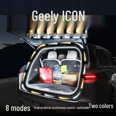 Geely ICON Osvětlovací proužek pro proudění vody v kufru pro atmosféru interiéru vozu