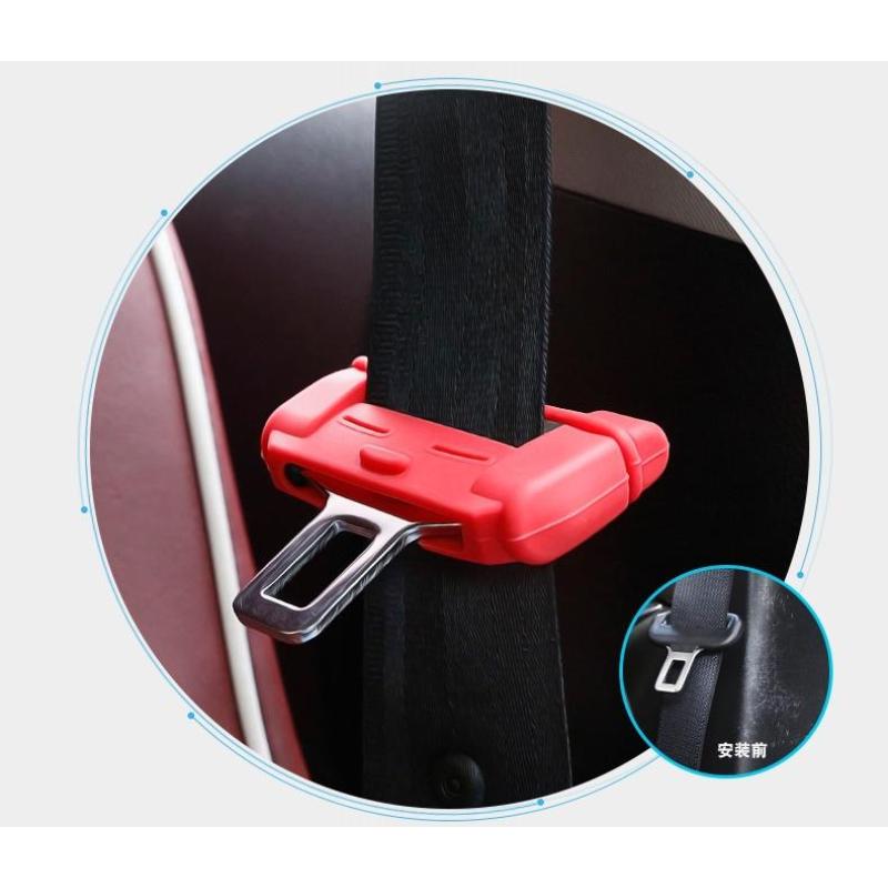 Car Safety Belt Buckle Covers Silicon Seat Belt Buckle Protector Cover for BMW VW Ford Toyota Interio