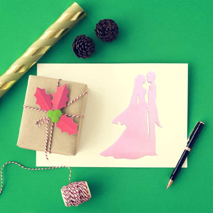 Wedding Scene Metal Die Cuts Stencil for DIY Card Making Journaling Decorations