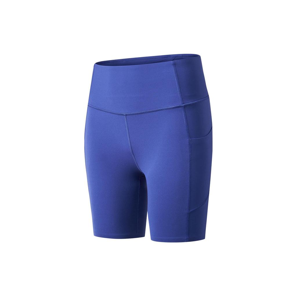 SAUCONY Solid Color Elastic Slim Fit Four Inch Sports Shorts Women Shorts Stamp-Blue SC1249007DY-BL64