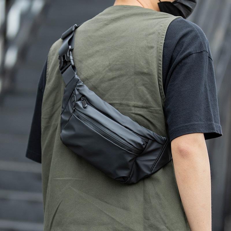 Men's Single-shoulder Crossbody Bag, Travel Bag, Zipper Waterproof Men's Chest Bag