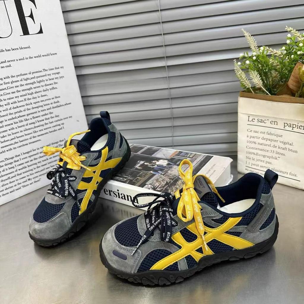 European Station Thick-soled Inner Height Increase German Training Shoes Women, Autumn New Versatile Mesh Sports and Leisure Shoes Forrest Gump Shoes