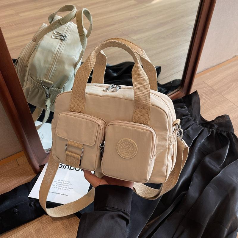 Casual handbag women's popular versatile lightweight cloth bag sports cycling shoulder bag crossbody bag class commuter bag