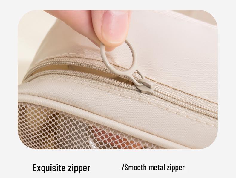 Portable Travel Toiletries Bag - Large Capacity, Wet/Dry Separation, Handheld Storage Case for Makeup & Wash Items