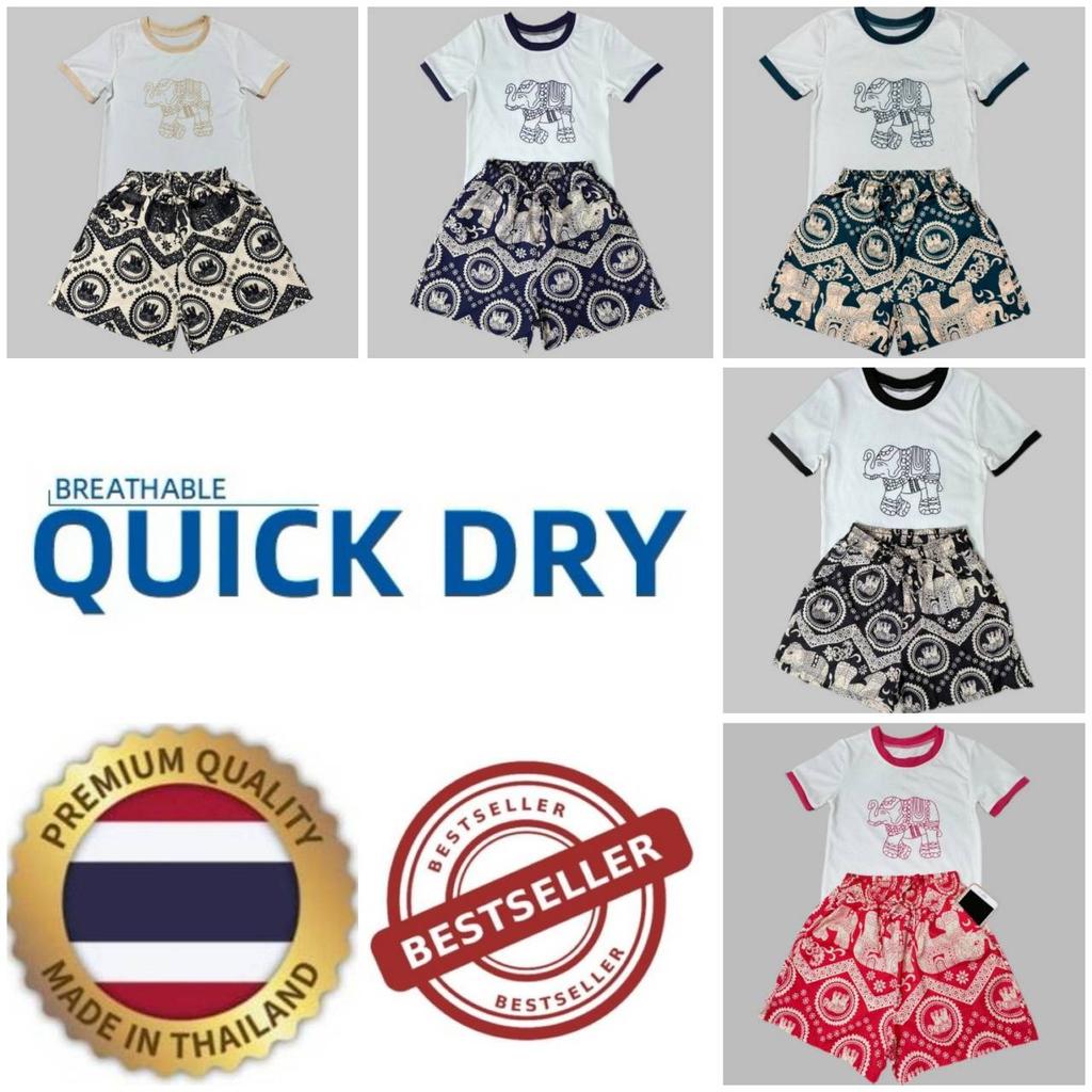 Elephant Pants Shorts Training Kickboxing Muay Thai Boxing Print Unisex Men Women Quick Dry Martial Art Boxer Kid Fighting Fitness Workout One size