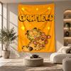 Decorative Tapestry,Garfield cartoon Printed Wall Art, Lightweight Wall Hanging For Bedroom Background