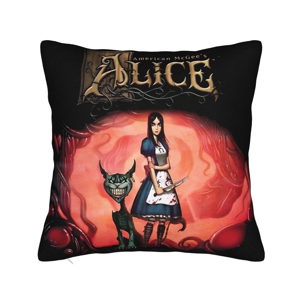 A-Alice Madness Returns Pillowcases Game Kawaii Pillow Case For Wedding Party Home Decor Square Pillow Cover