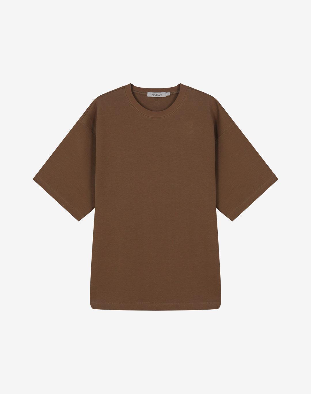 Adrielos Neoprene Rubber Half T-Shirt [Brown] M