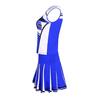 2 Pcs/Set Cheerleader Performance Outfit Sleeveless Top Skirt Set High School Glee Club Girl Cheerleading Costume Varsity Cheerleader Dress Uniform