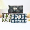 Large Capacity Canvas Makeup Bag Cartoon Student Pencil Case Wallet Cosmetic Bag Small Fresh Portable Skincare Storage Bag