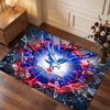 Crystal Palace Football Print Crystal Velvet Rug, Comfortable Water Absorbent Non Slip Indoor Floor Carpet