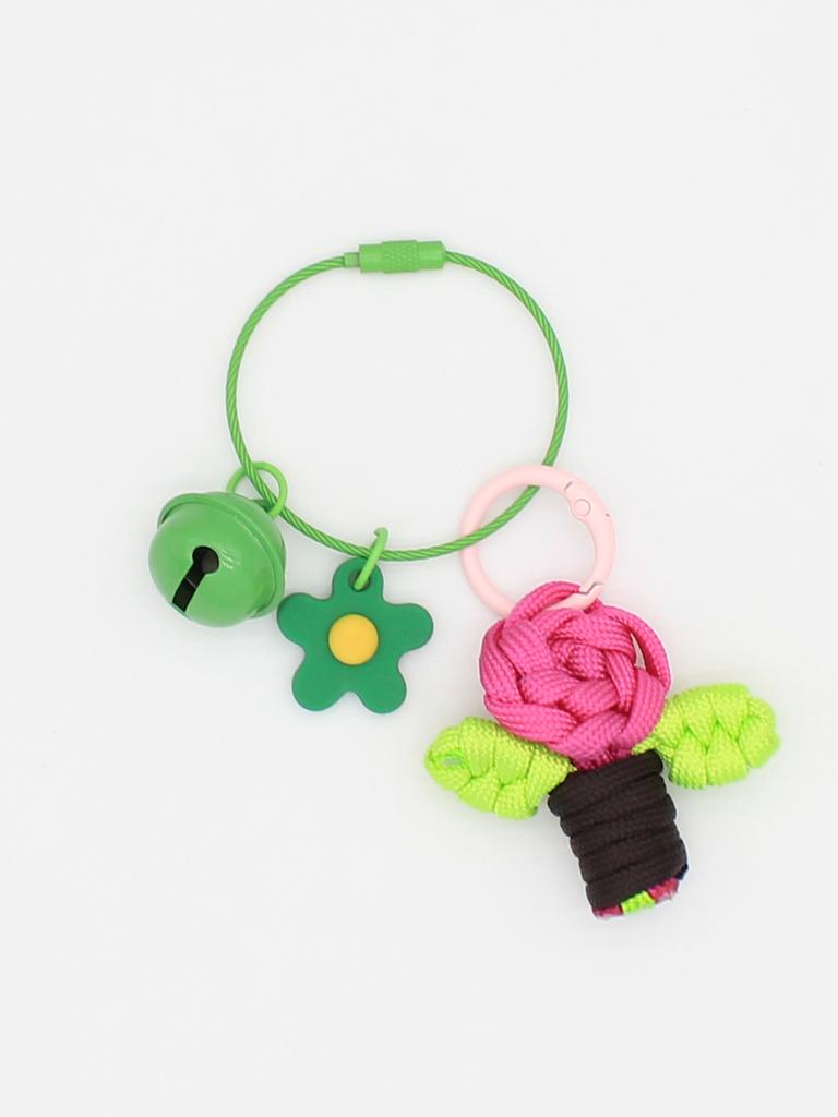 Cute and Childlike Hand-woven Carrot Flower Keychain Mobile Phone Pendant Bag Jewelry