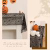 Halloween Black Lace Polyester Tablecloth for Party Decorations Fabric Easy To Cleaning Foldable Designs