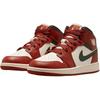 Air Jordan 1 GS Mittelhohe Basketballschuhe Weiß/Rot Unisex DQ8423-105