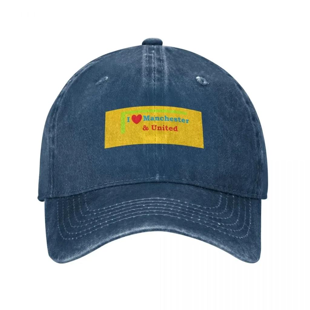 I Love Manchester & United - Retro Style Baseball Cap Horse Hat Kids Hat Unique hats luxury woman cap Baseball For Men Women's