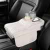 Multi-Function Car Armrest Box- Storage Booster Pad Center Console Tissue Box And Water Cup Holder Vehicle Armrest Cushion Cover