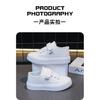 Frühling Neue Kinder Weiße Schuhe Jungen und Mädchen Canvas Schuhe Atmungsaktive Sneaker Performance Grundschüler Weiße Einzelne Schuhe