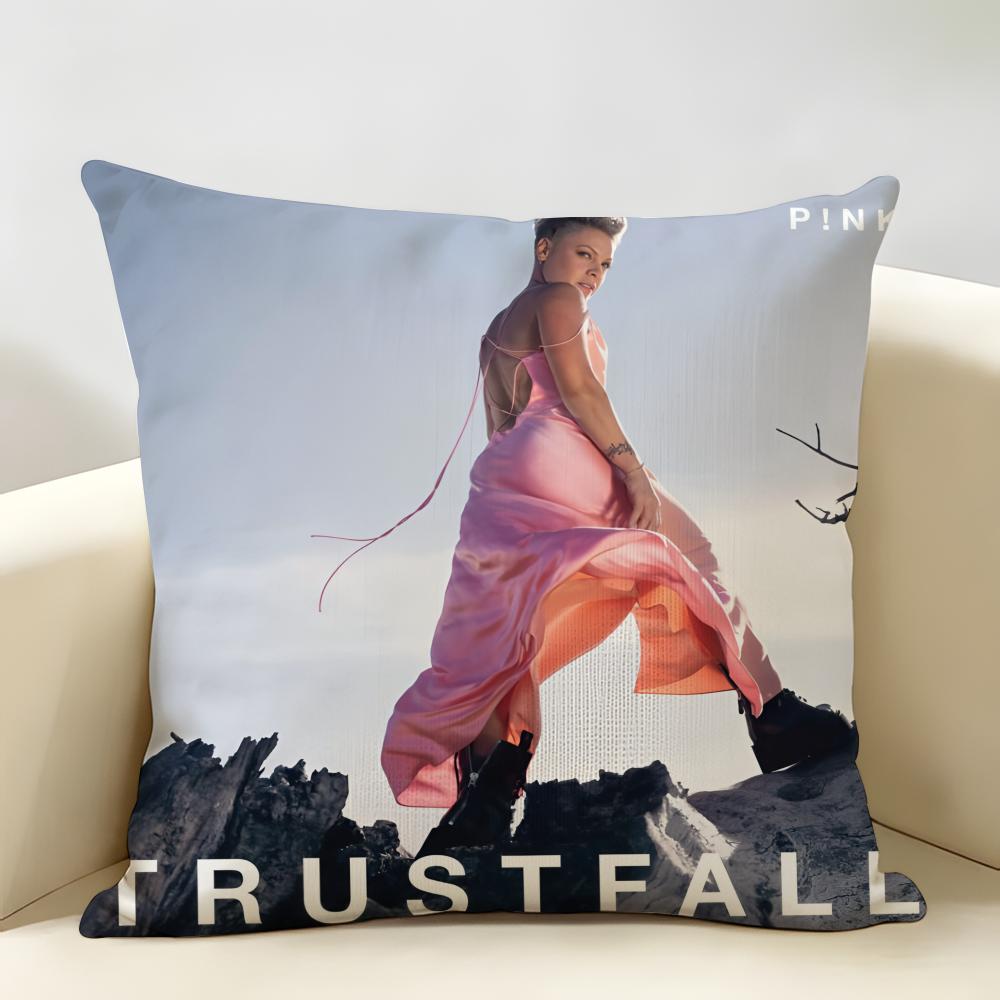 PPInk AAlecia Moore Cushion Cover Natural Linen Organic Fabric DoubleSided Printing Room Sofa Decor Pillow Case