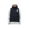 Anta Logo Pattern Zipper Hooded Sleeveless Down Vest Unisex Vests Basic-Black 172241902-3