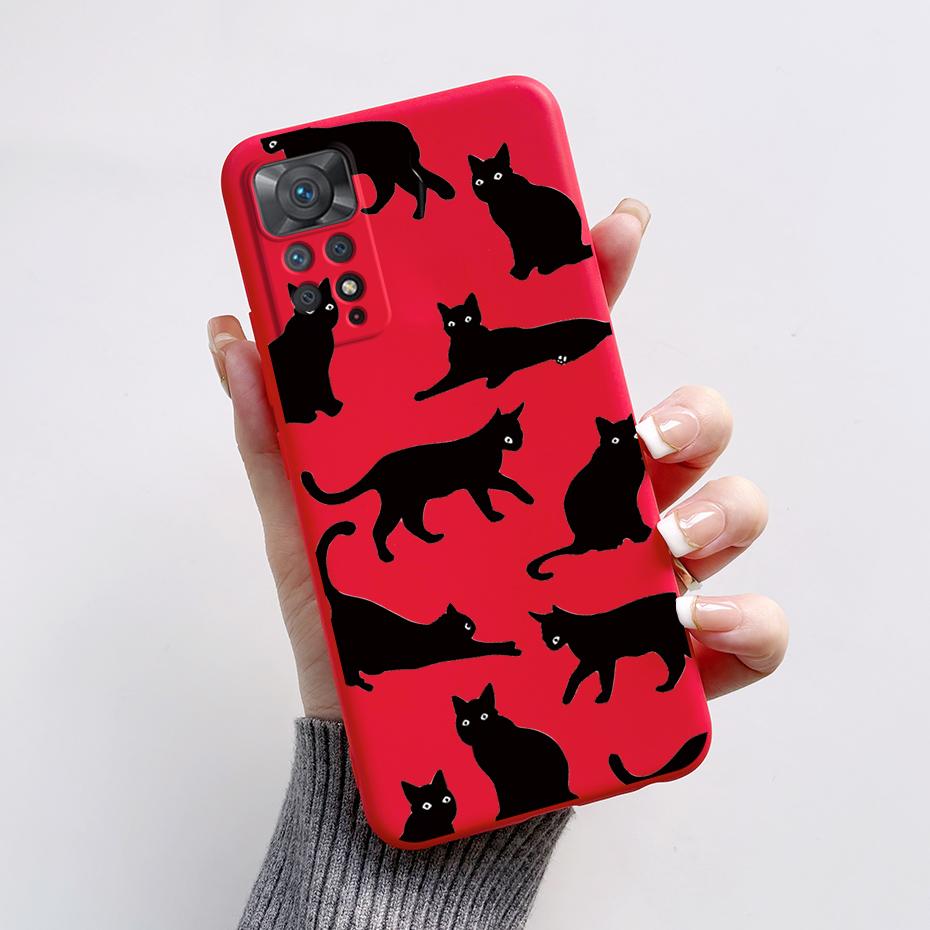 For Redmi Note 11S Note 11 Pro 5G 4G Case Cute Rabbit Panda Protector Fundas Cover For Redmi Note 11 note11E Silicone Phone Case