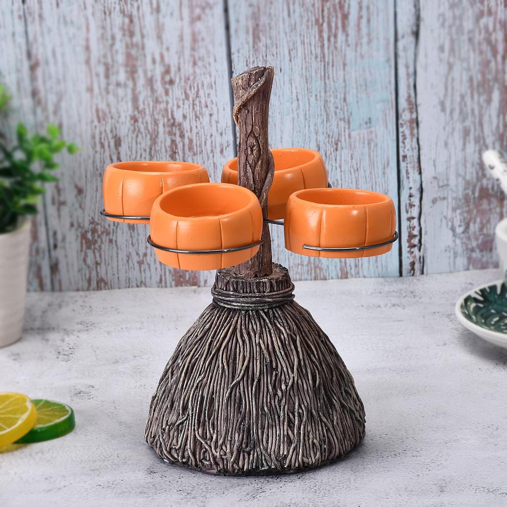 Coș de bomboane cu dovleac creativ de Halloween, suport pentru boluri, potrivit pentru petreceri, cadou creativ de Halloween